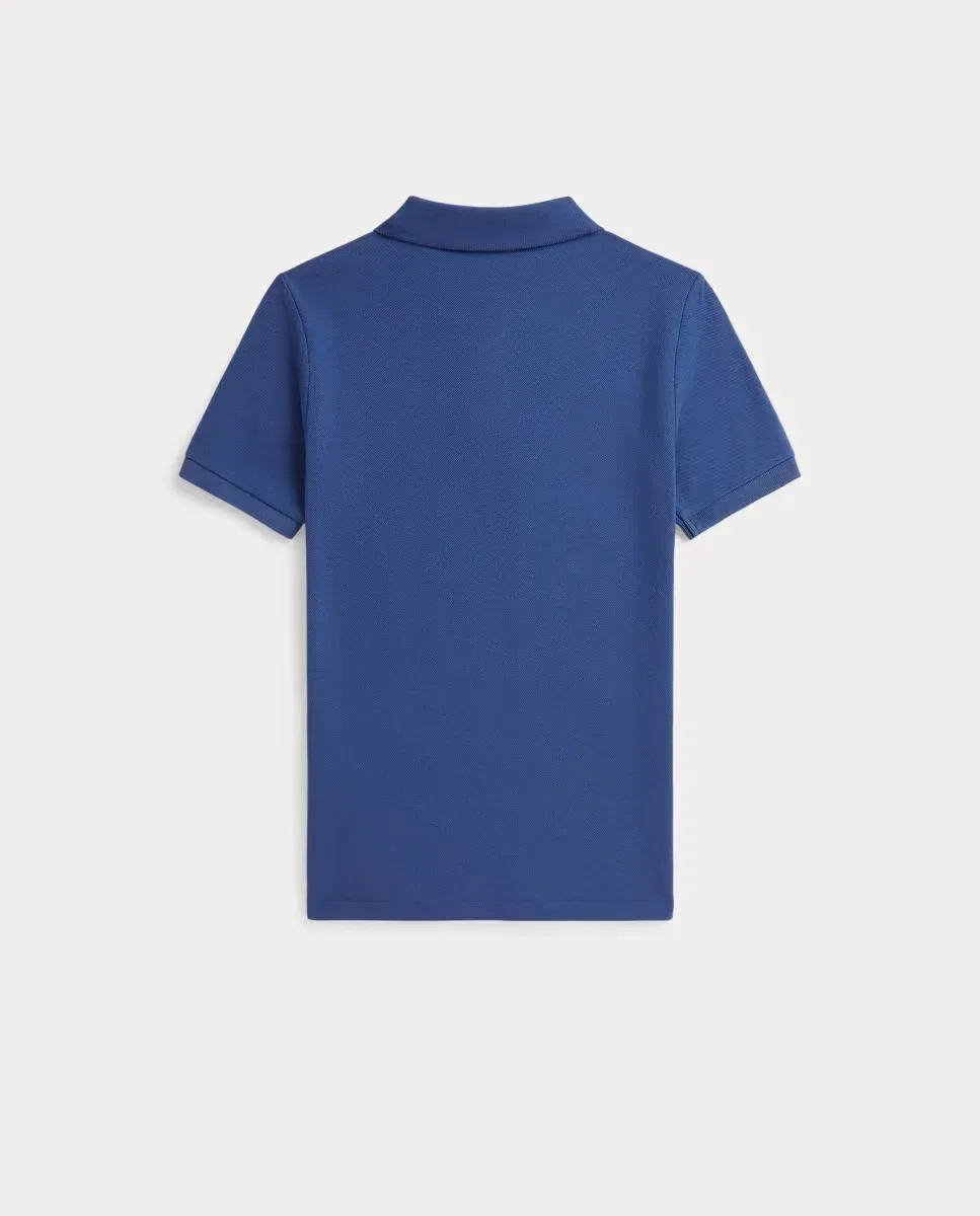 Детское поло для мальчиков из пике с вышивкой лошади Polo Ralph Lauren, Azul Índigo — фото 2