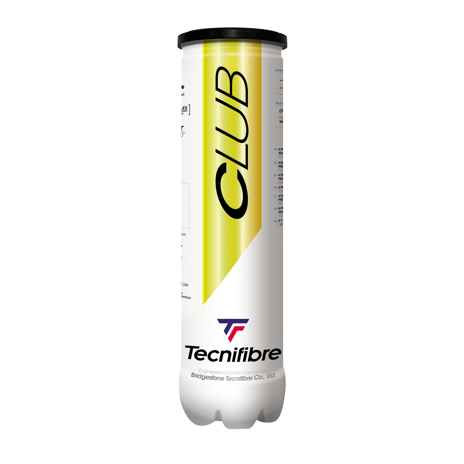 

Теннисные мячи Tecnifibre Club Speed, 4 шт., неоново-желтый