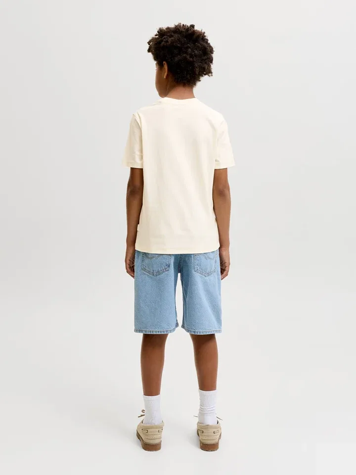 Футболка с принтом Cassis Jack & Jones Junior, кремовый — фото 3