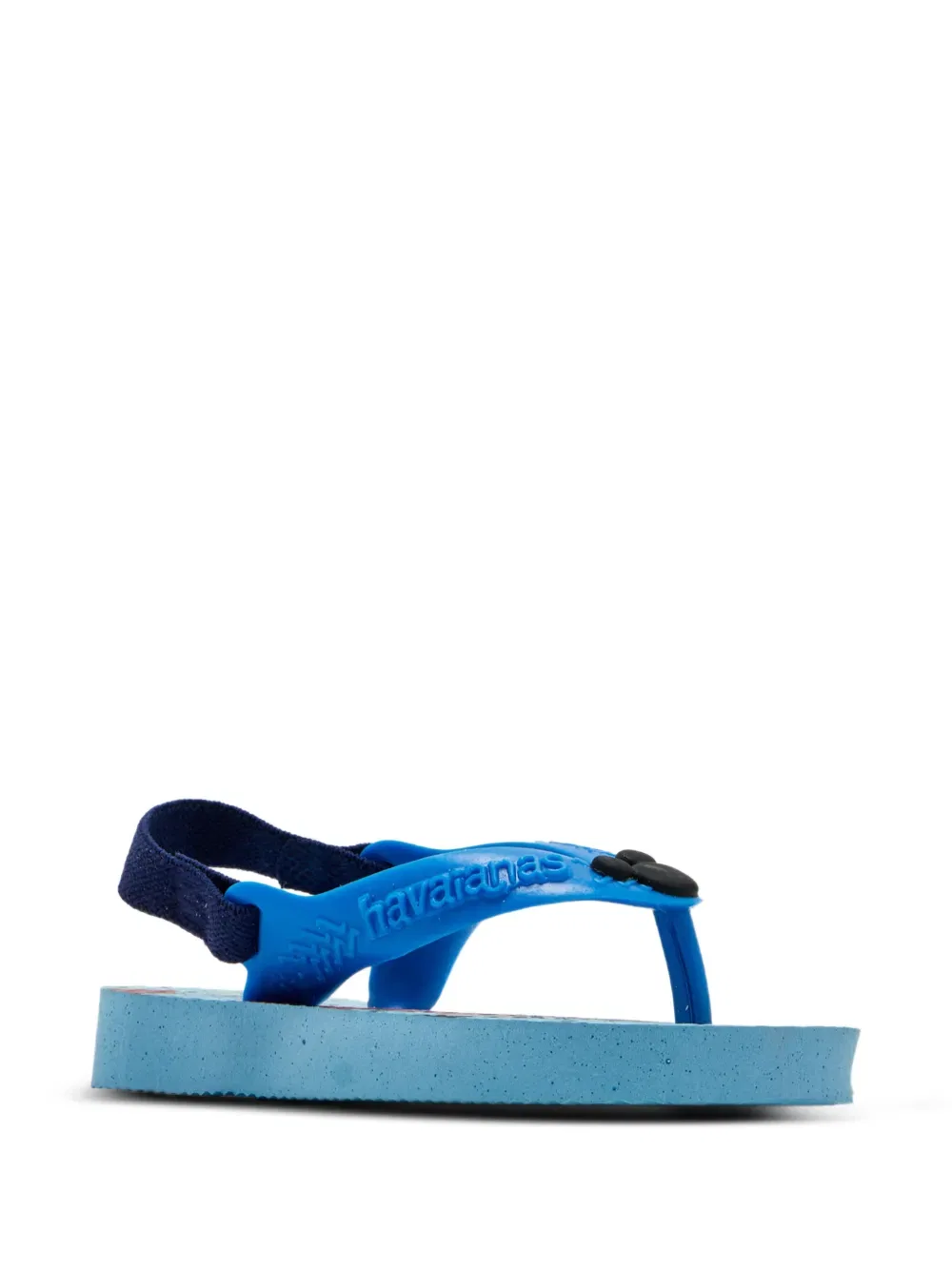 Шлепанцы с графическим принтом и эластичным ремешком Havaianas Kids, синий