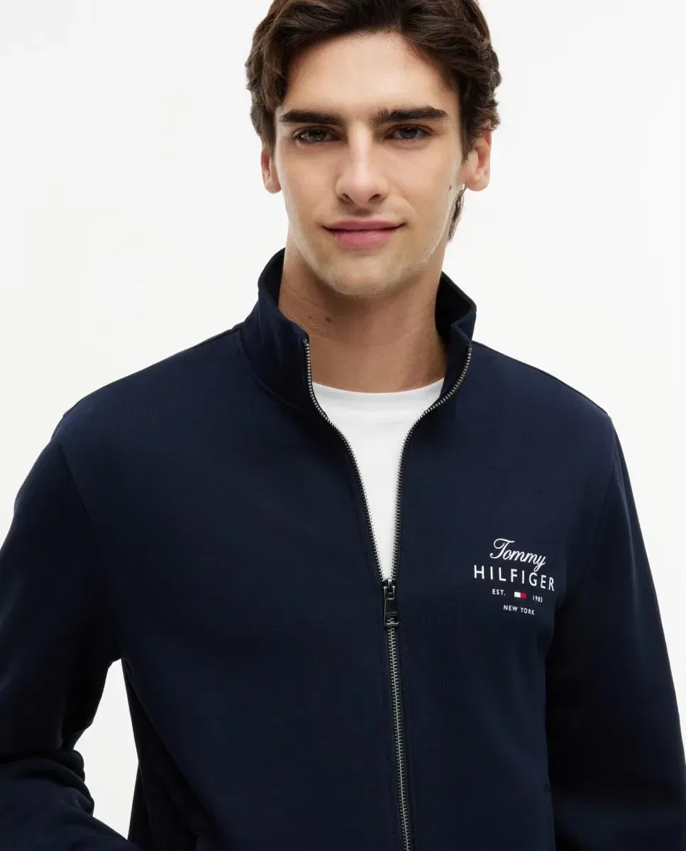 Мужская худи без капюшона Tommy Hilfiger, Azul Marino — фото 3