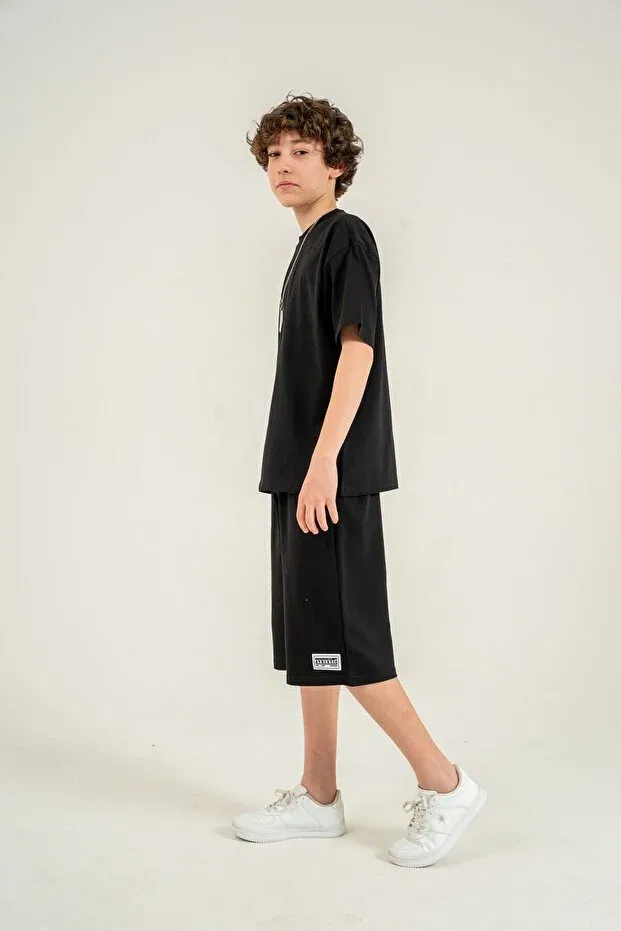 Детский комплект для мальчиков с вышивкой Athletic Arma Mışıl Kids, Black — фото 2
