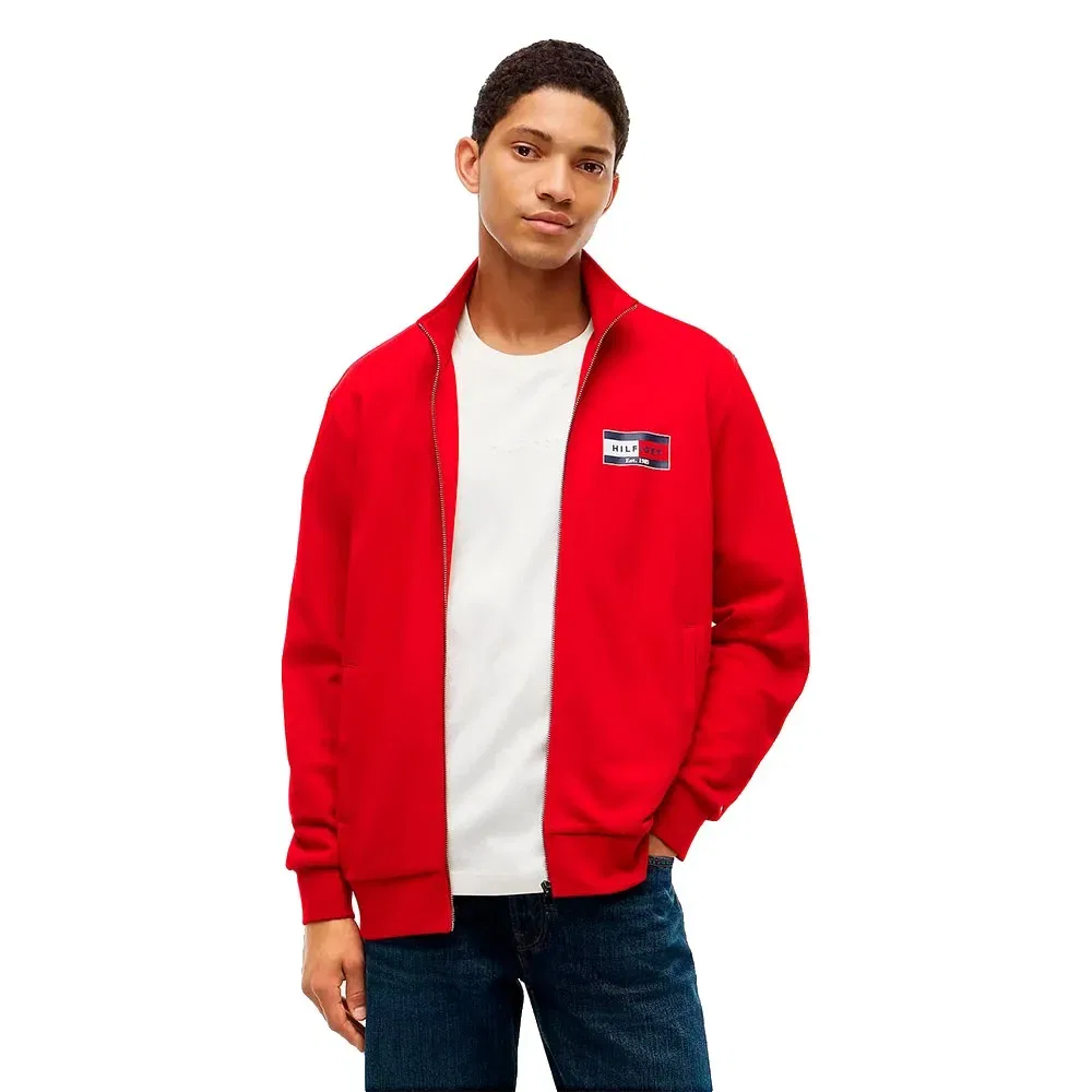 Мужской свитшот с принтом Tommy hilfiger Brand Love Small Flag, Red