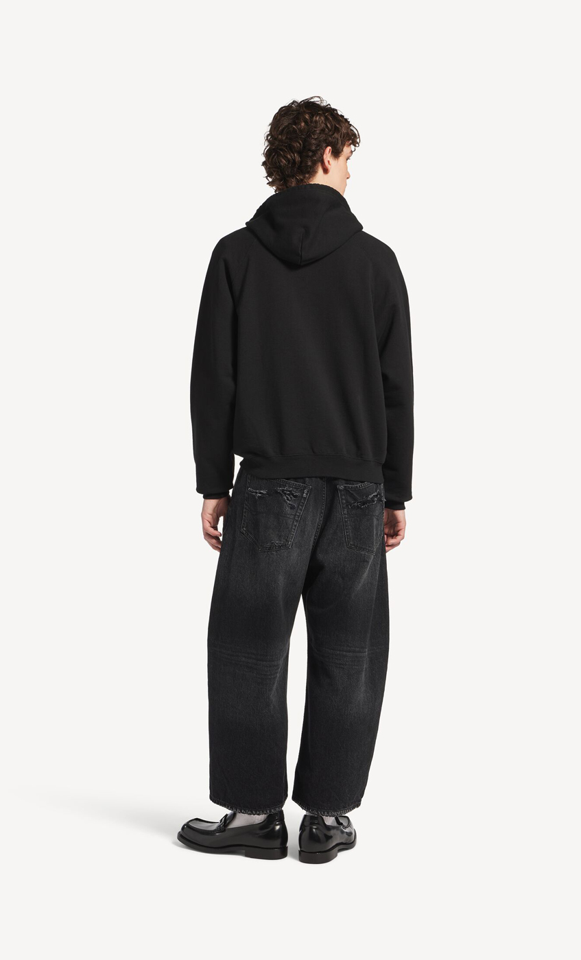 Толстовка Balenciaga The Door Oversized Zip-up, черный — фото 4