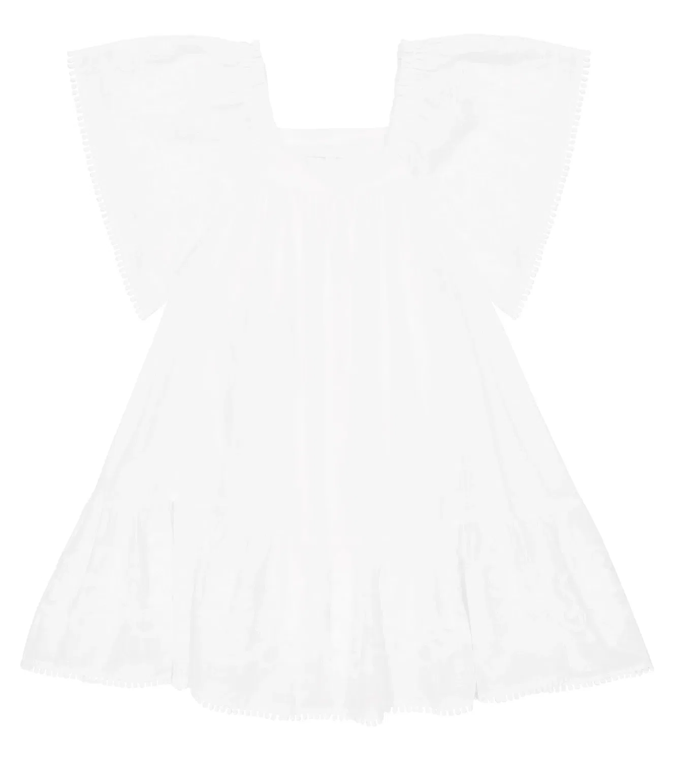 Платье хлопковое Zimmermann Kids, белый