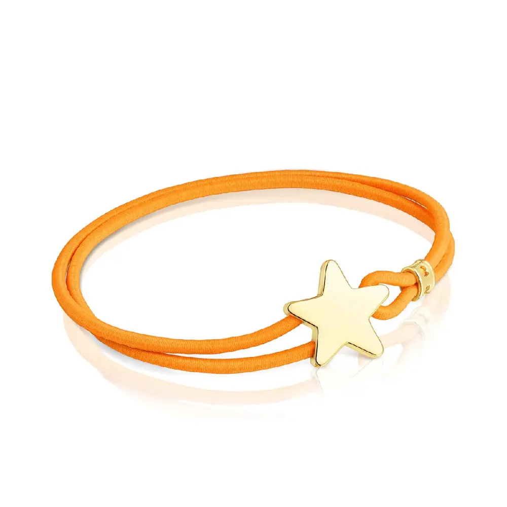 

Браслет Tous Elastic Sweet Dolls With Star, позолоченное серебро/оранжевый