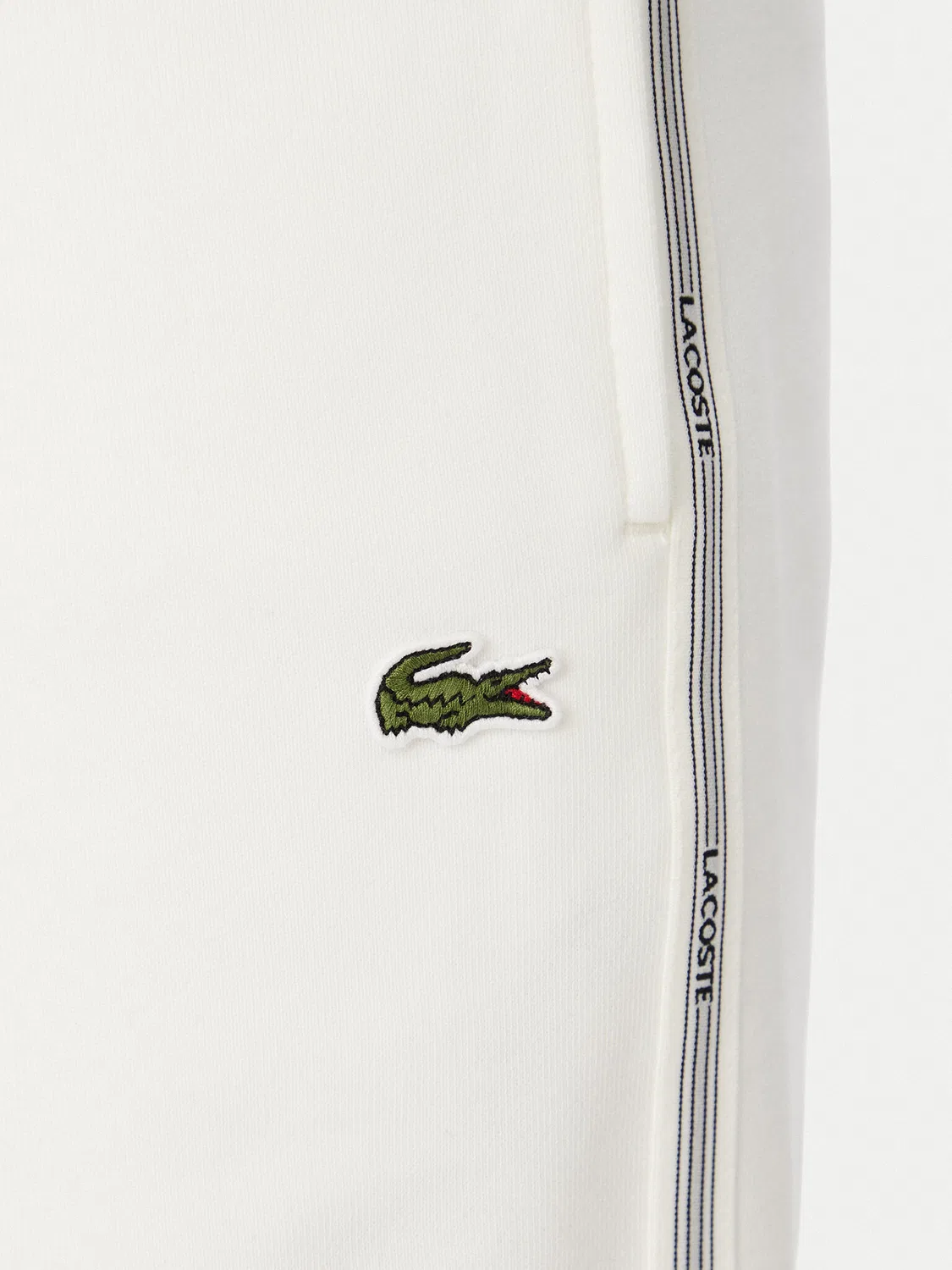 Мужские спортивные шорты стандартного кроя Lacoste, белый — фото 4