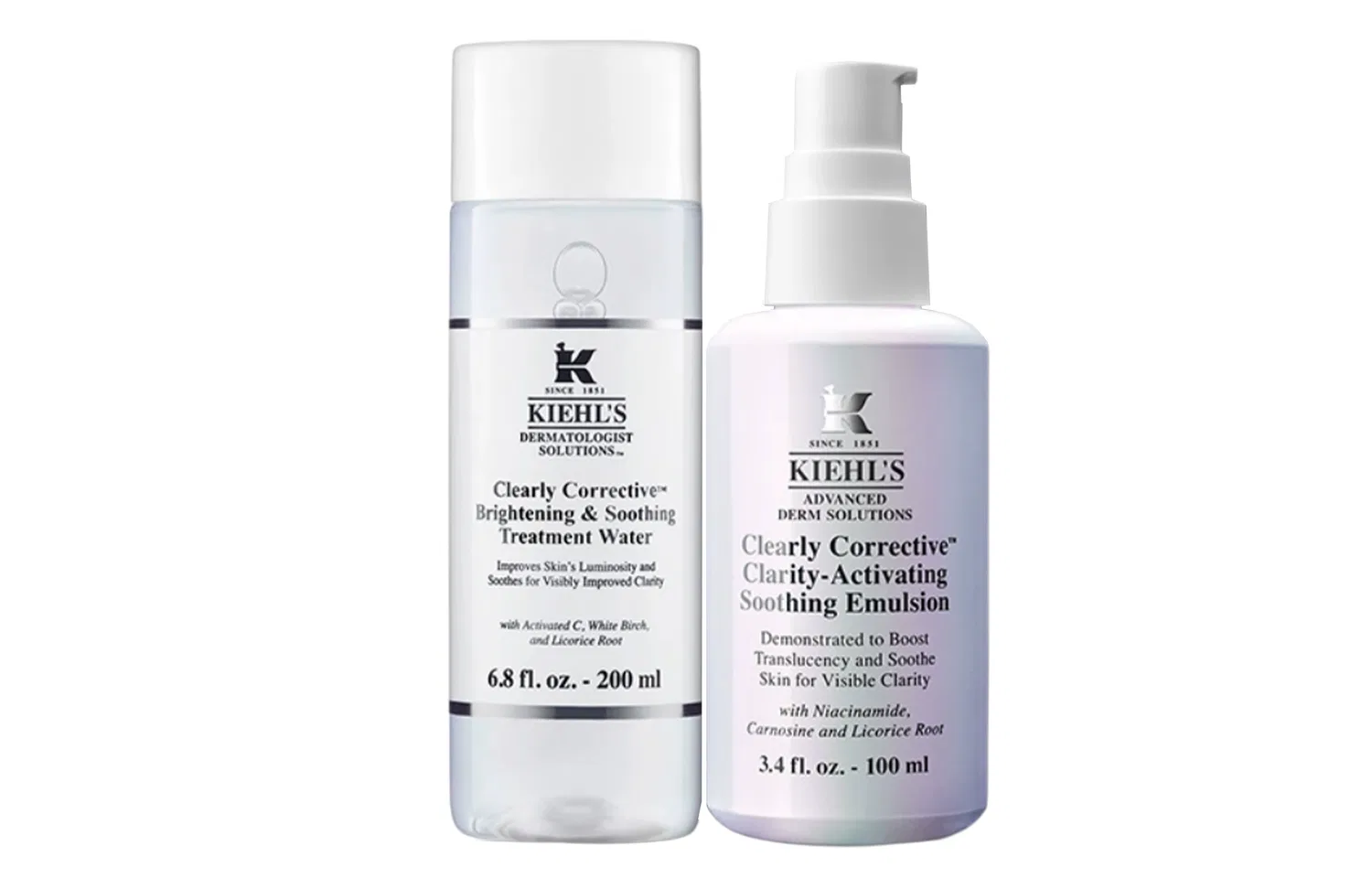 Набор для ухода за кожей Brightening and Purifying, Kiehl's, 100 мл + 200 мл