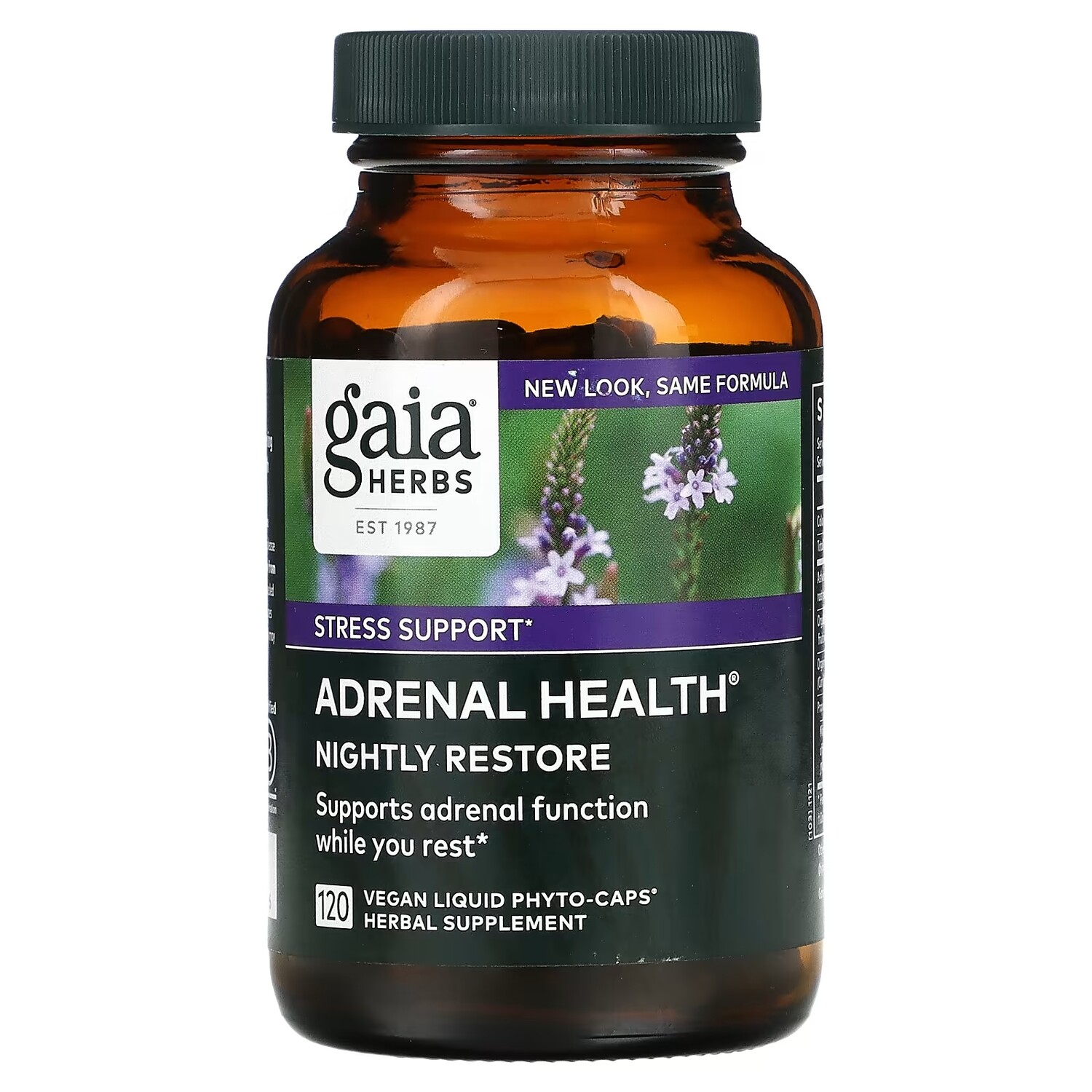 

Gaia Herbs Adrenal Health для ночного восстановления, 120 веганских жидких капсул