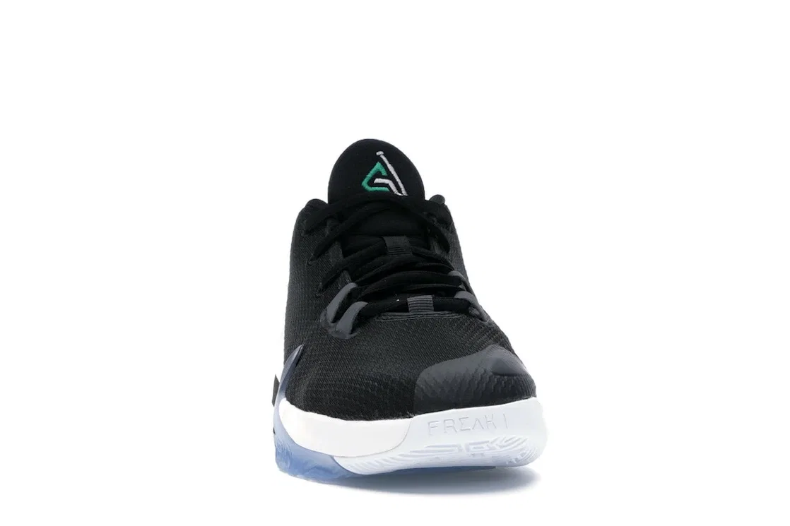 Детские кроссовки для мальчиков баскетбольные Nike Zoom Freak 1 Nike, Black/Black-White-Lucid Green — фото 2