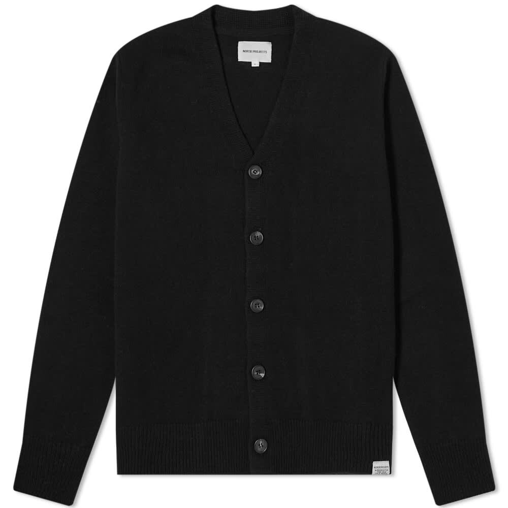 

Кардиган Norse Projects Adam Lambswool, черный