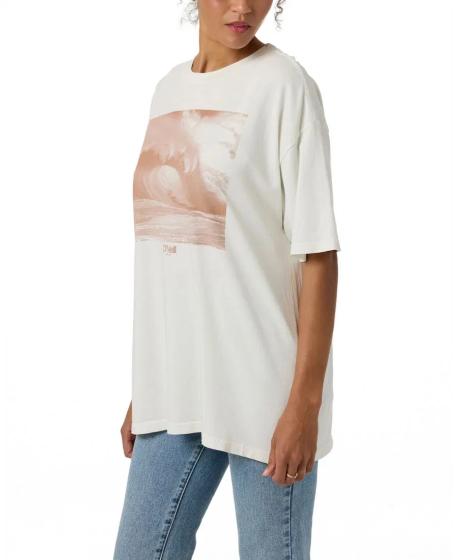 Футболка Oversized из хлопка O'Neill, Tofu — фото 3