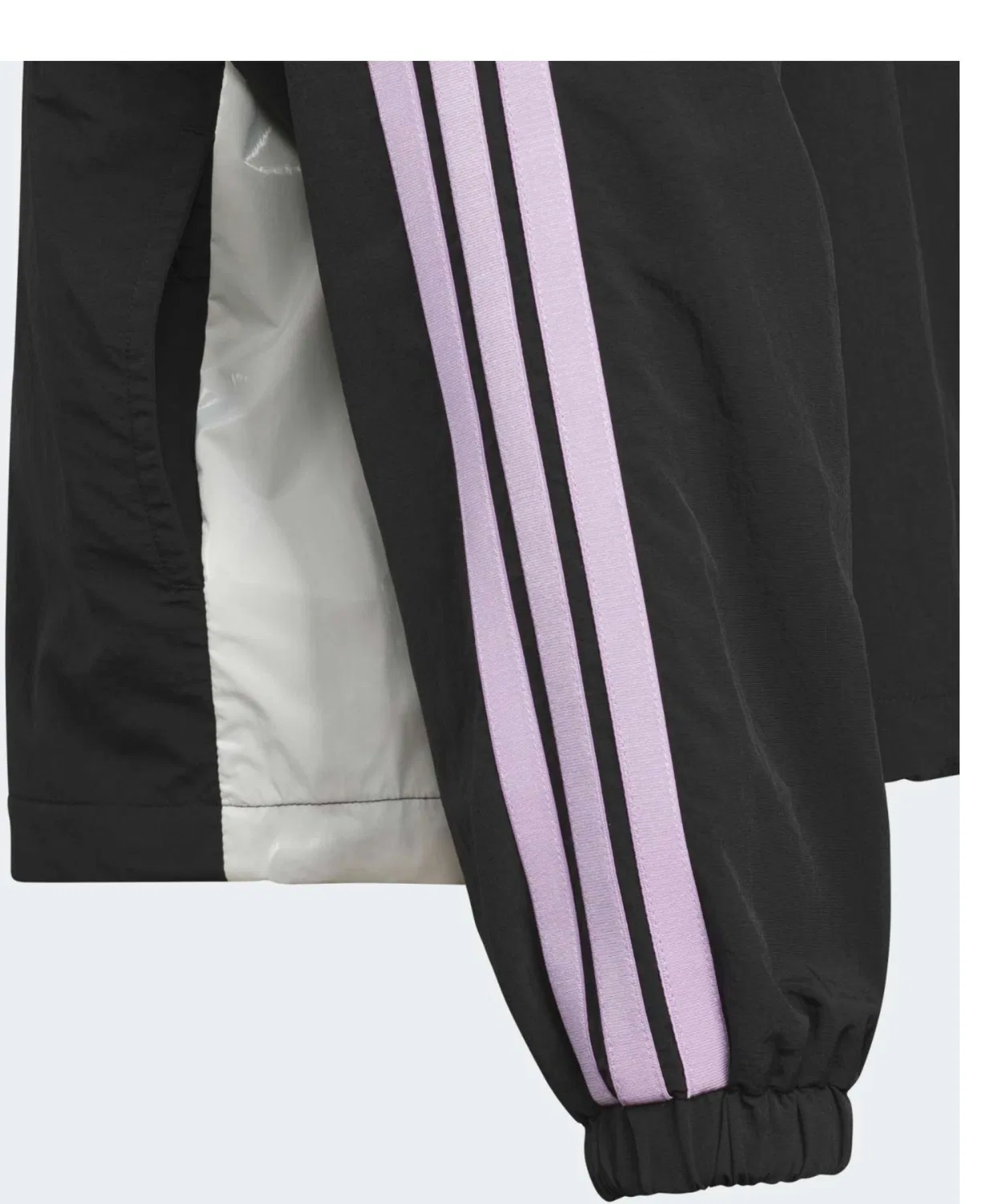 Детская куртка свободного кроя с принтом Adidas, Black — фото 4