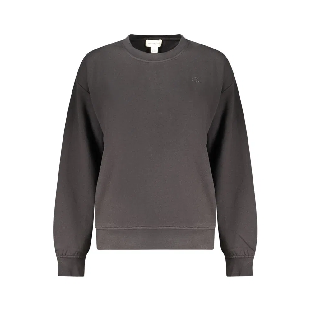 Женский свитшот с вышитым логотипом XS Calvin Klein, Black