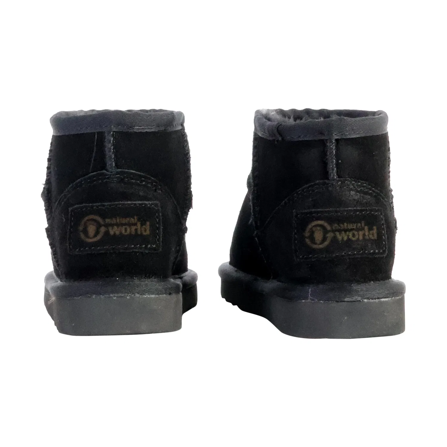 Ботинки детские кожаные Bota Alta Merino Natural World, черный — фото 3