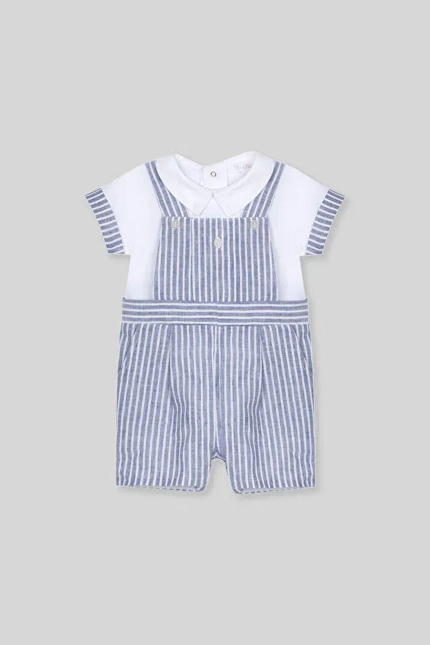 Детский комбинезон для новорожденных с длинным рукавом Patachou Blue Panço, 142335