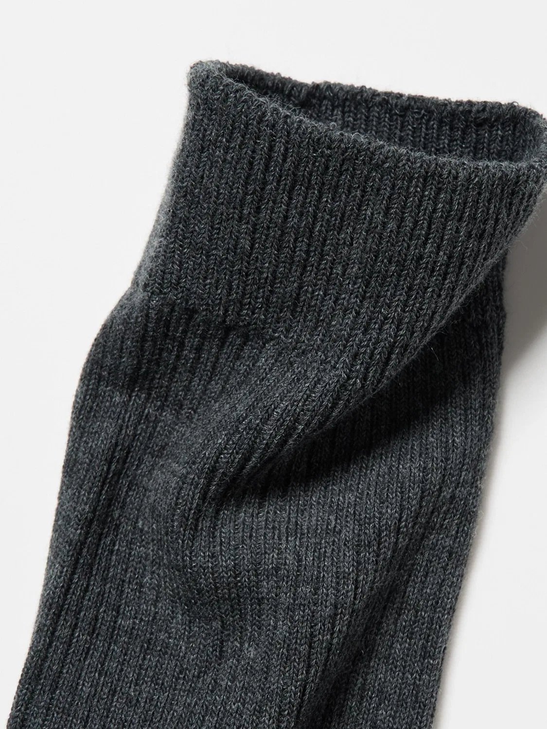 Носки однотонные спортивные длинные Uniqlo, зеленый — фото 3