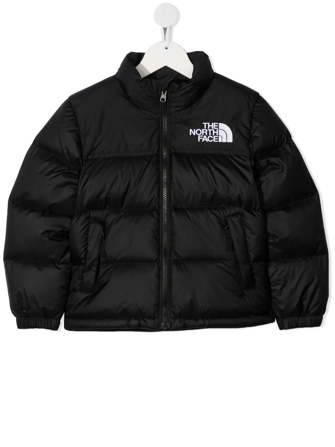 Пуховик на молнии The North Face Kids, черный