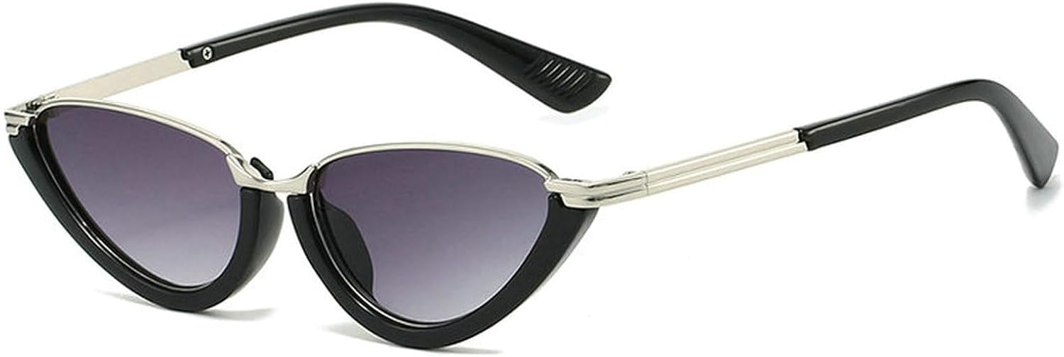 

Солнцезащитные очки COTIA «Кошачий глаз» маленького размера для женщин и мужчин, модные, треугольные, в стиле хип-хоп, панк, для активного отдыха, путешествий и вождения, Grey