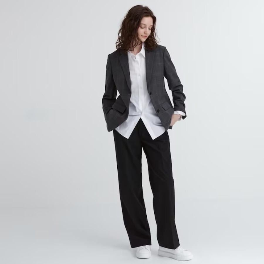 

Брюки Uniqlo Pleated, черный