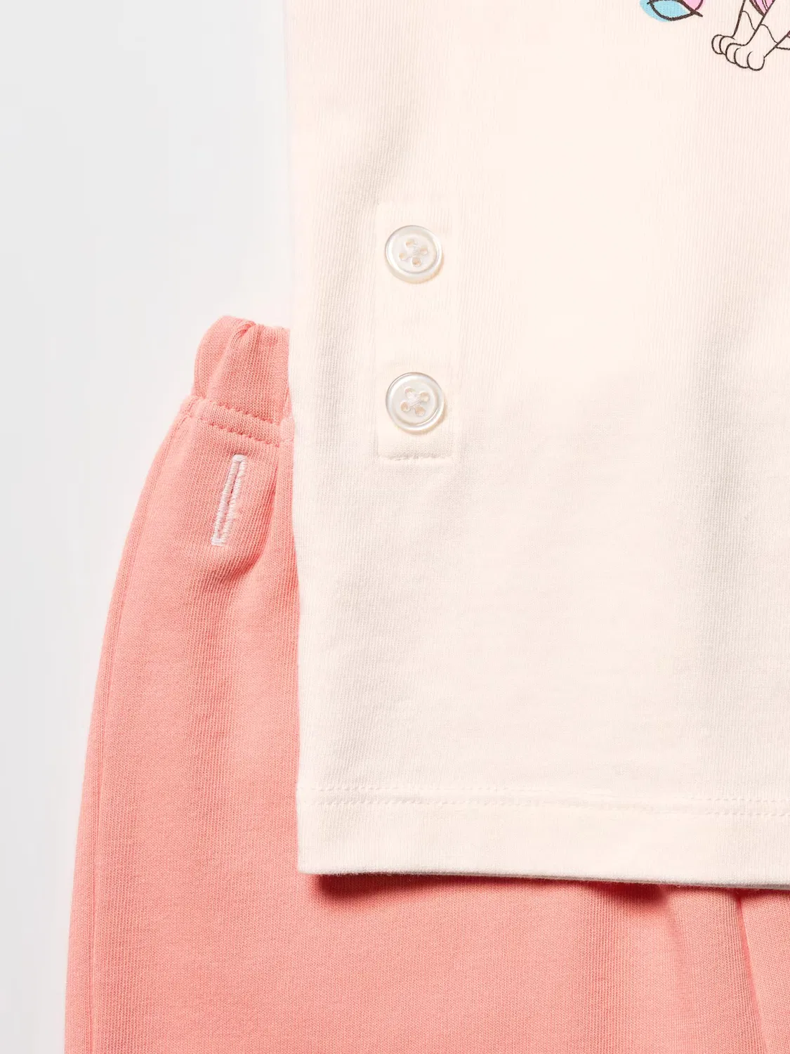 Пижама Uniqlo, детская, «Щенячий патруль», с коротким рукавом, розовый — фото 4