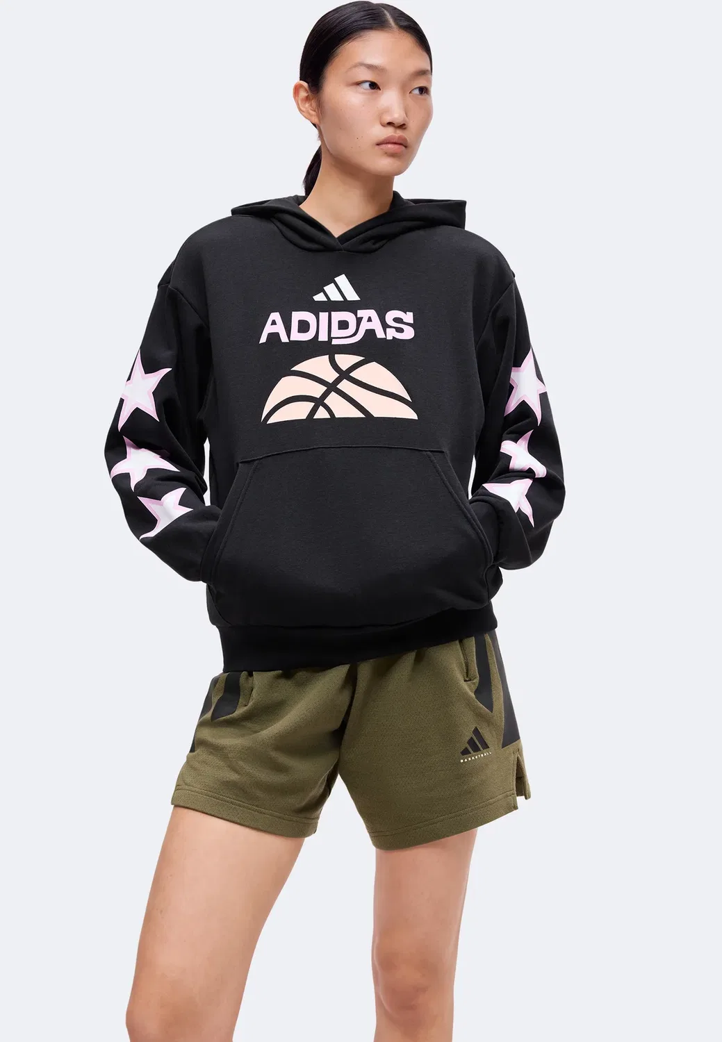 Худи WNBA Adidas Performance, Black/Clear Pink — фото 4