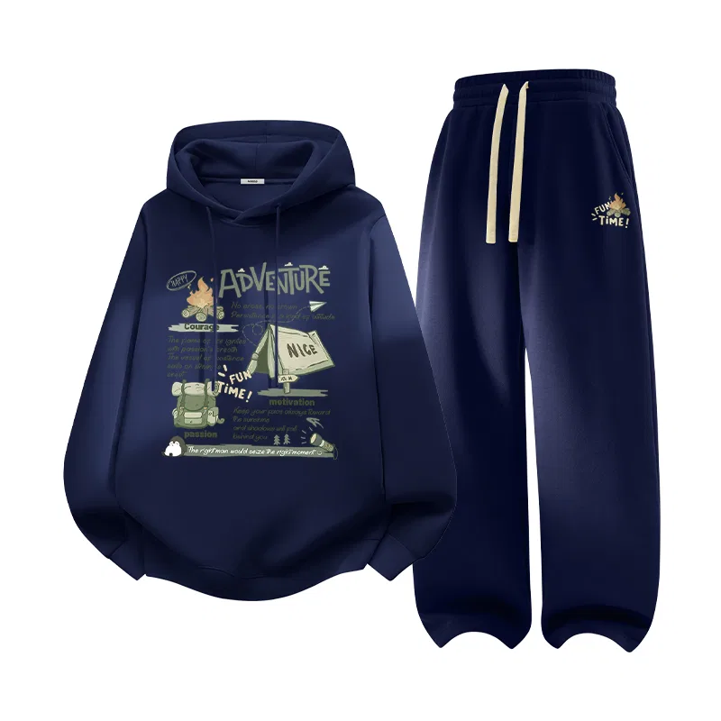Детский комплект свитшотов 2 Pack Bonfire Story MINISO, Navy Blue