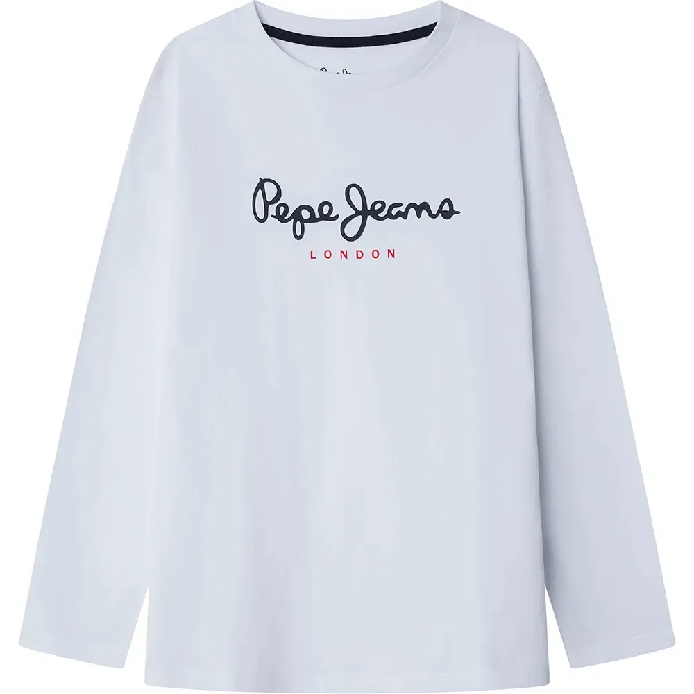 Футболка с длинным рукавом New Herman Pepe Jeans, белый