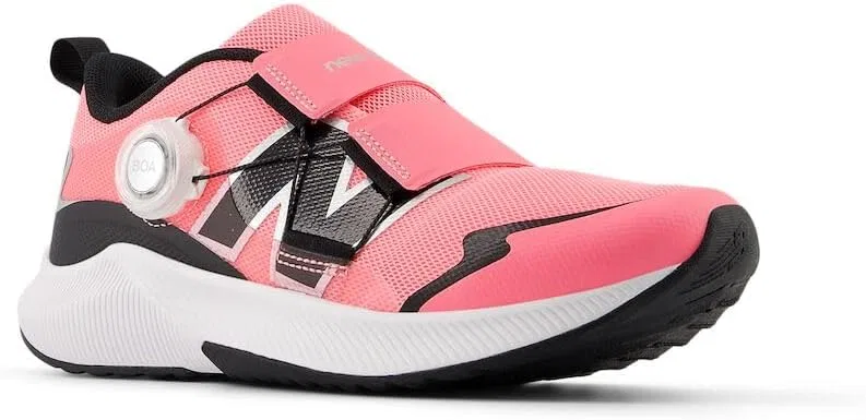 Детские кроссовки для девочек с технологией DynaSoft Reveal V4 Boa New Balance, Ultra Pink/Black — фото 4