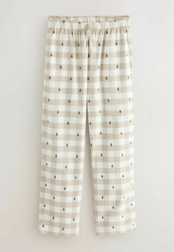 Пижамный комплект с клетчатым принтом Regular fit - check set - pyjama set Next neutral, нейтральный — фото 4
