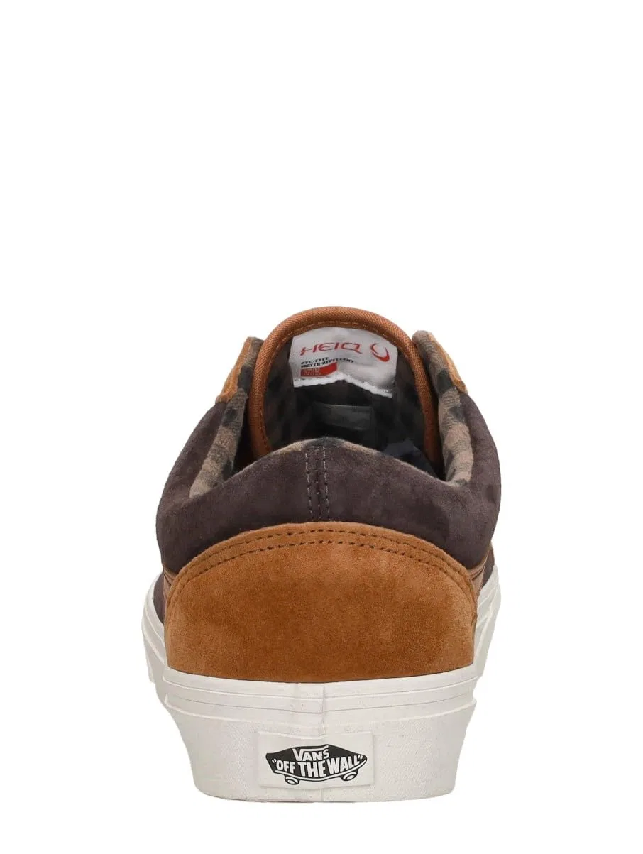 Детские кроссовки для мальчиков и девочек с низким верхом Old Skool Vans, Scottish Enameled Ginger In Pig Suede — фото 4