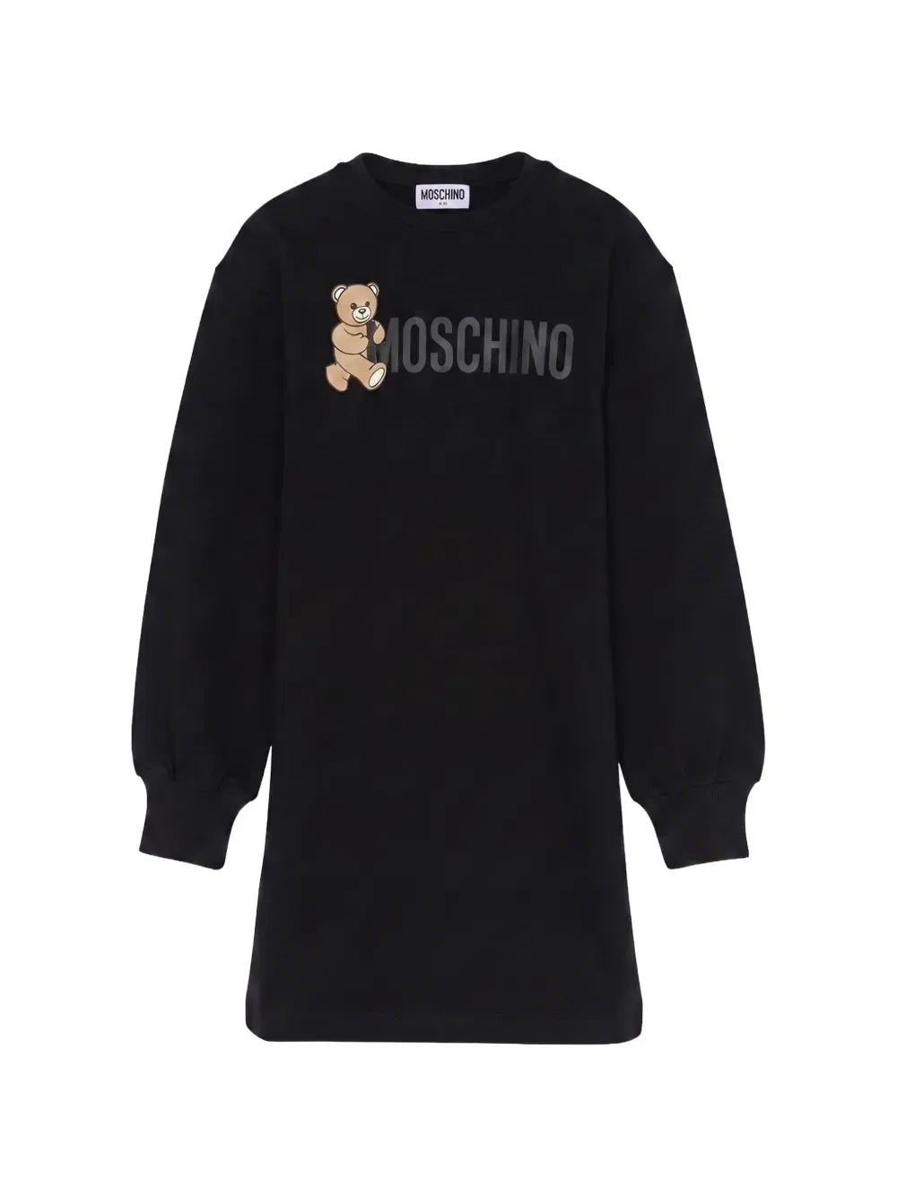 Платье Teddy Bear c логотипом Moschino Kids, черный