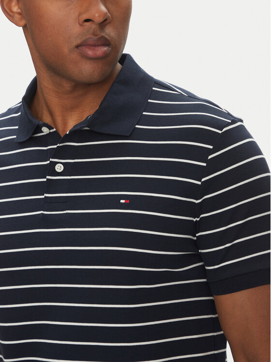 Рубашка поло стандартный крой MW0MW39994 Tommy Hilfiger, синий — фото 4