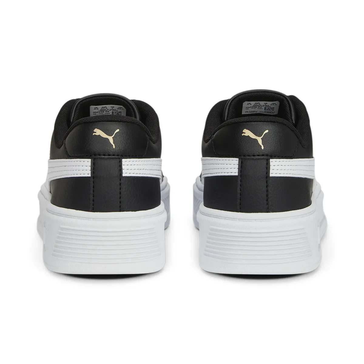 Кроссовки PUMA "Женские кроссовки Smash Platform v3", цвет Black White Gold — фото 2