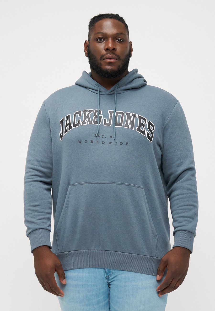 

Толстовка Jack & Jones JJECALEB VARSITY HOOD, Stormy Weather/Dark Grey