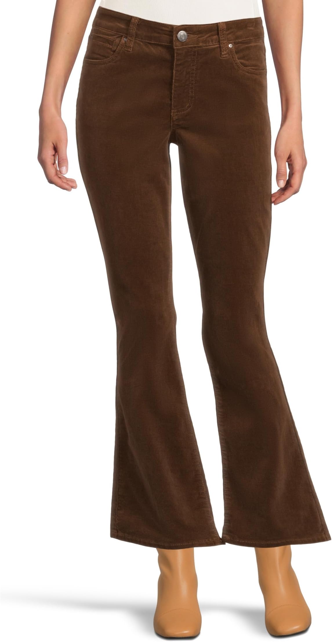 

Джинсы KUT from the Kloth Natalie Bootcut in Cognac, цвет Cognac