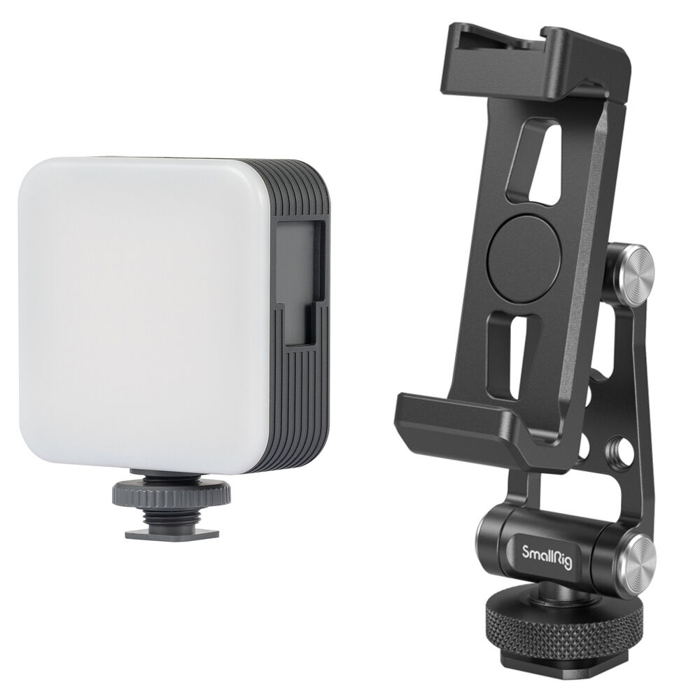 

Светодиодный светильник SmallRig P96 с металлическим держателем для телефона