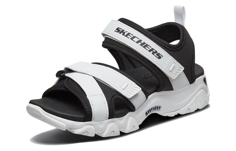 Пляжные сандалии D"LITES 2.0 женские черные/белые Skechers — фото 2