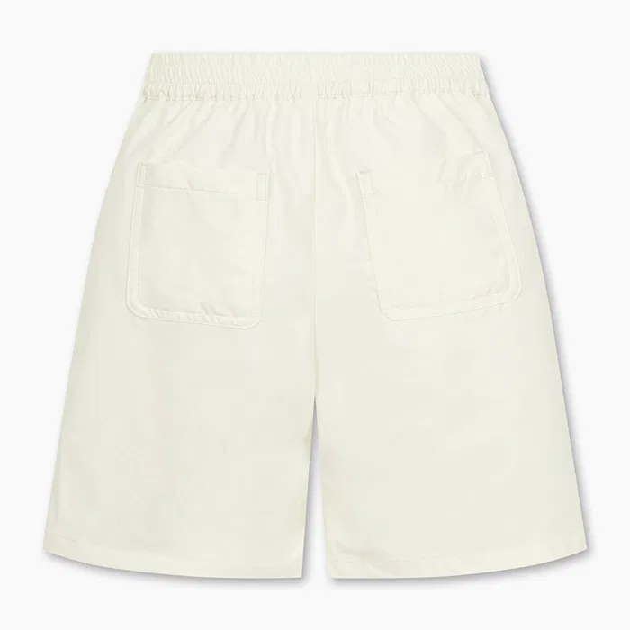 Детские шорты из синтетической ткани 5/10 длины цвета айвори от Benetton Kids — фото 2