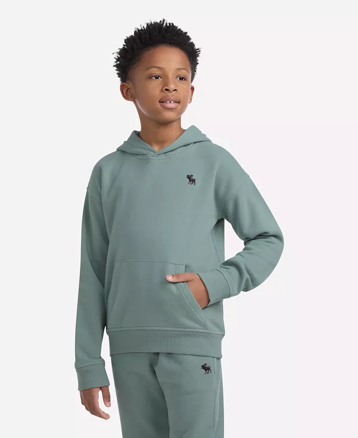 

Толстовка с капюшоном из флиса Essential для мальчиков abercrombie kids, зеленый
