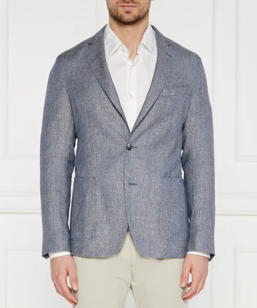 

Элегантный шерстяной жакет C-Hanry Slim fit Boss, синий