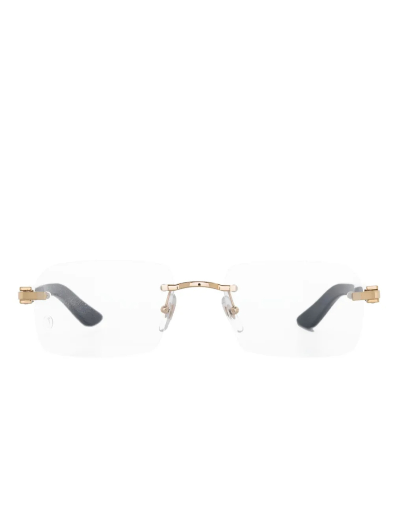 

Очки в прямоугольной оправе с логотипом Cartier Eyewear, черный