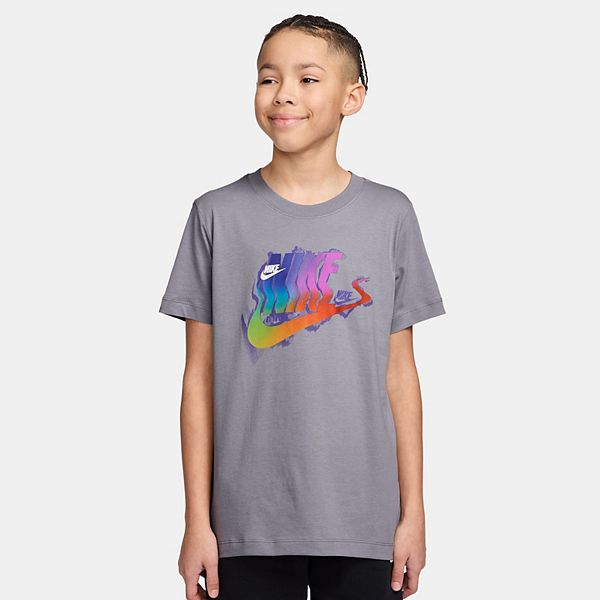 

Футболка с принтом для мальчиков 8-20 Nike, Cement Grey