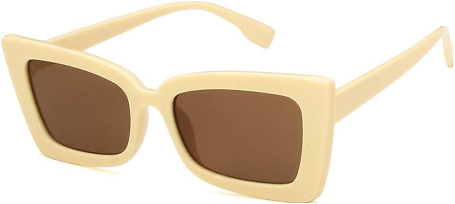 

Женские солнцезащитные очки Shiratori, модные, ярко-черные, серые, для отдыха и путешествий, прямоугольные, неполяризованные, с защитой от УФ-излучения UV400, Yellow Brown