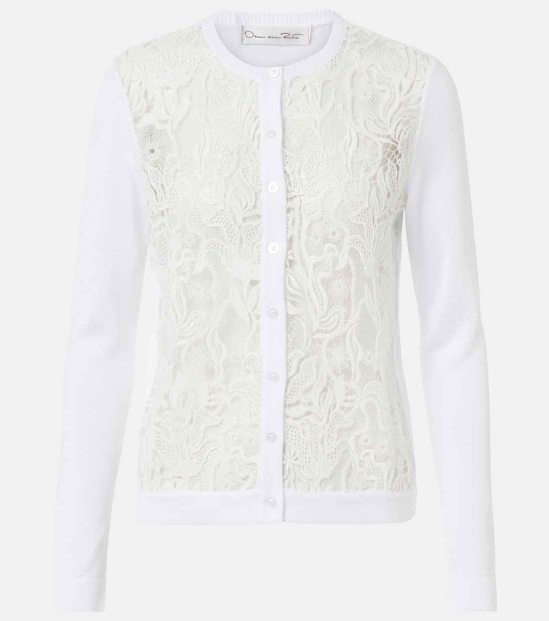 

Кружевной кардиган Oscar de la Renta, белый