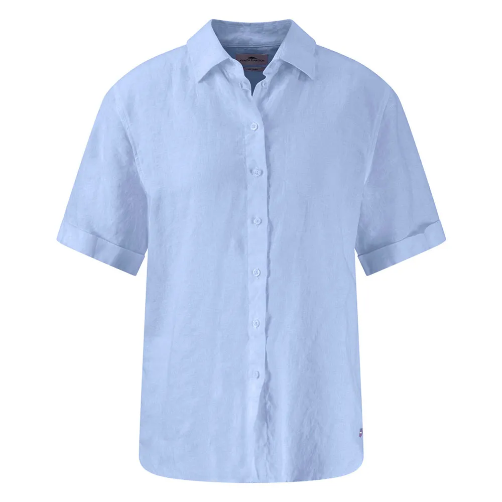 

Блузка с коротким рукавом Fynch Hatton Linen Mix, синий