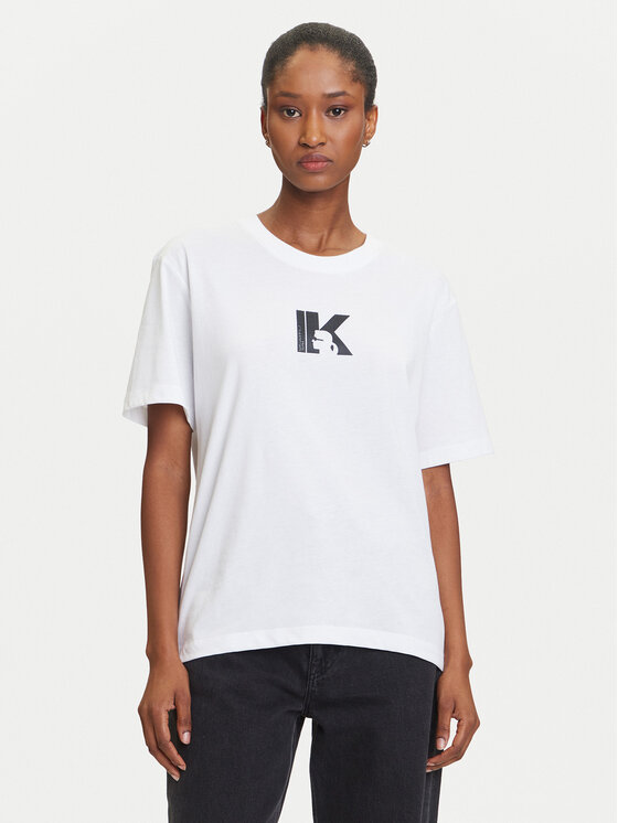 

Футболка regular fit A3W17094 Karl Lagerfeld Jeans, белый