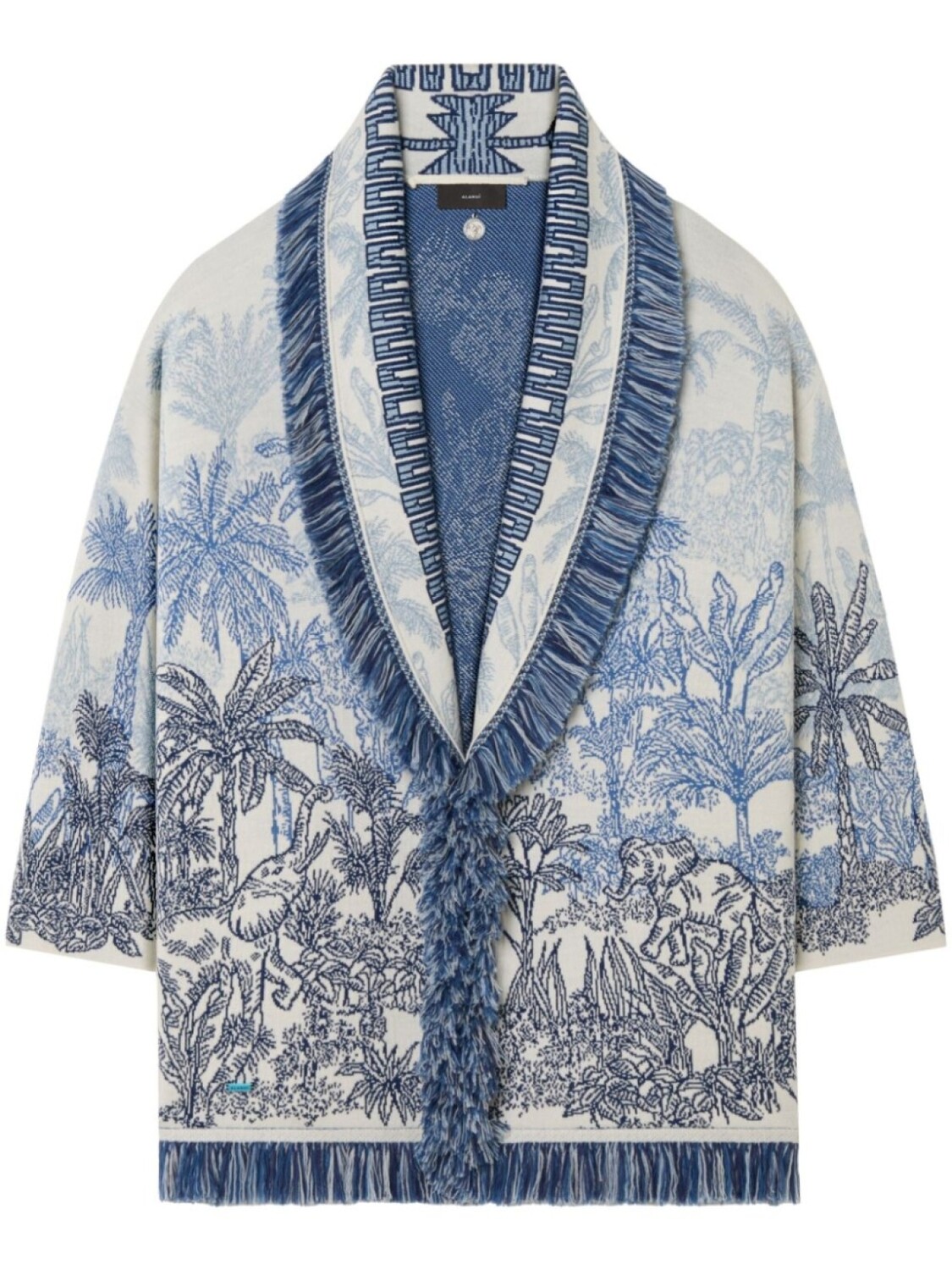 

Alanui кардиган Jungle Toile de Jouy, синий