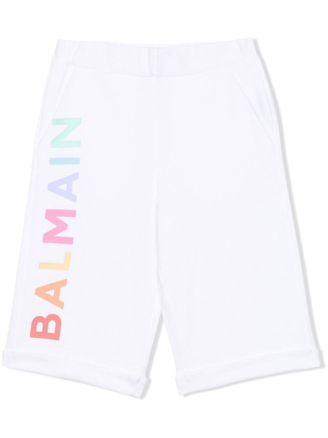 

Balmain Kids шорты из джерси с логотипом, белый