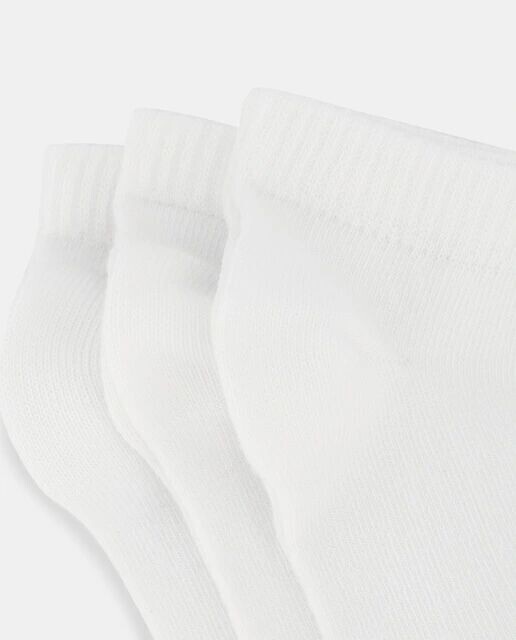 Комплект из трех коротких спортивных носков Cotton Juice, белый — фото 3